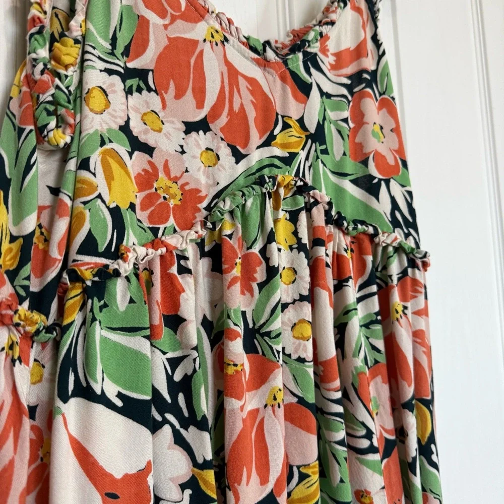 Patrons of Peace Vibrant Floral Mini Dress - Picture 3 of 6